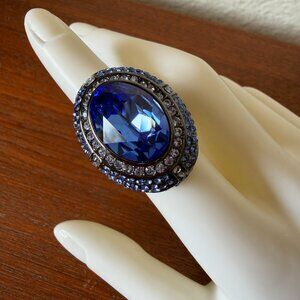 Akkad "Chateau" Cobalt Blue Bold Statement Ring